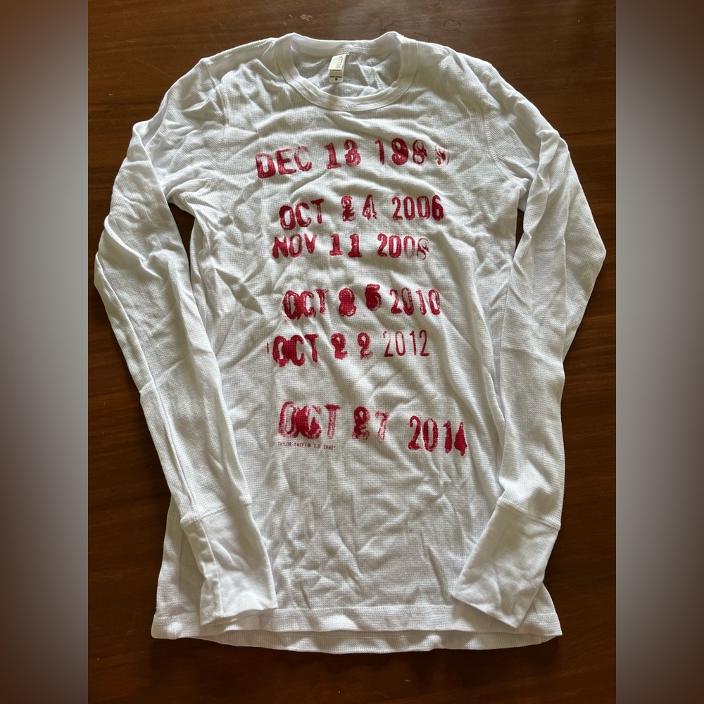 Taylor Swift Datemark Thermal Longsleeve